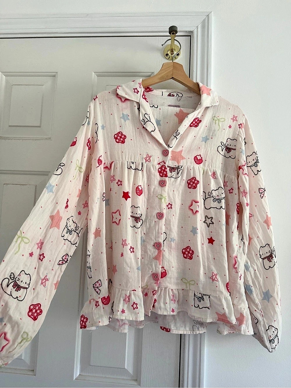 LITTLE PUGGY Cute Premium Pajama Set (100% Cotton Gauze)
